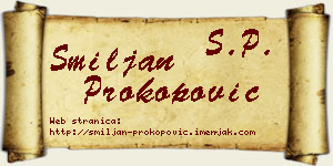 Smiljan Prokopović vizit kartica